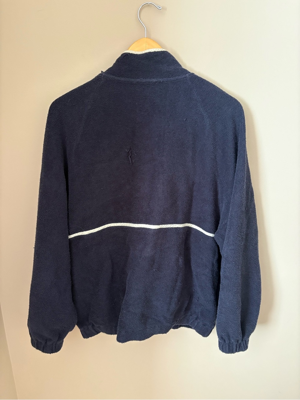 Rumored Navy & Red Pullover French Terry Jacket Sz M - Picture 10 of 12